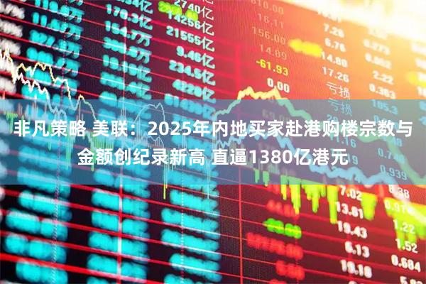 非凡策略 美联：2025年内地买家赴港购楼宗数与金额创纪录新高 直逼1380亿港元