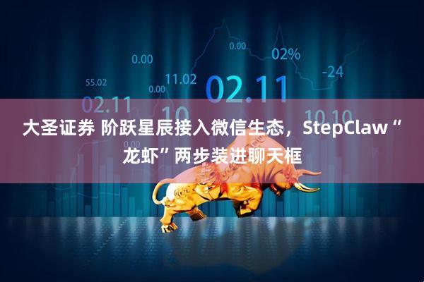 大圣证券 阶跃星辰接入微信生态，StepClaw“龙虾”两步装进聊天框